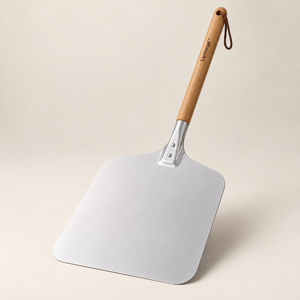 Lumvqe™ Long-Handle Aluminum Pizza Peel product image 01